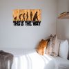 Elegant Decorative Wooden Wall Accessory, Black & Walnut, 58 x 37 cm | 100% Metal Frame (1.2 mm) & Solid Wood (3 cm) | Perfect for Modern Decor