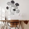 Hand-Painted Decorative Metal Wall Accessory, 76 x 5 x 70 cm | 100% Metal, 0.8 mm Thickness | Unique Color Variations for Stylish Home Decor