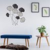 Hand-Painted Decorative Metal Wall Accessory, 76 x 5 x 70 cm | 100% Metal, 0.8 mm Thickness | Unique Color Variations for Stylish Home Decor