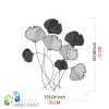 Hand-Painted Decorative Metal Wall Accessory, 76 x 5 x 70 cm | 100% Metal, 0.8 mm Thickness | Unique Color Variations for Stylish Home Decor