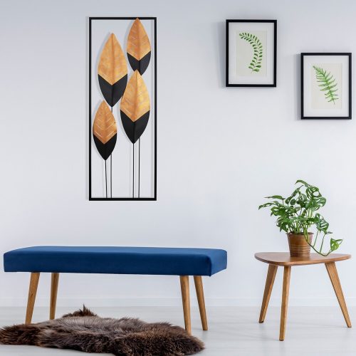 Hand-Painted Decorative Metal Wall Accessory, 32 x 5 x 90 cm | 100% Metal, 0.8 mm Thickness | Unique Art Piece for Home Decor, Vivid Colors & Textures