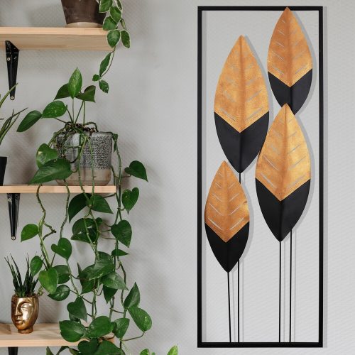 Hand-Painted Decorative Metal Wall Accessory, 32 x 5 x 90 cm | 100% Metal, 0.8 mm Thickness | Unique Art Piece for Home Decor, Vivid Colors & Textures