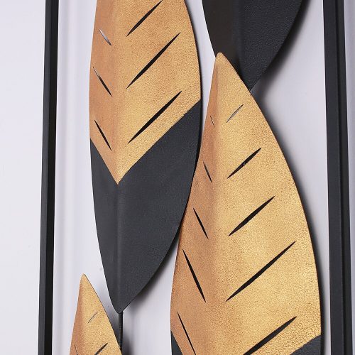 Hand-Painted Decorative Metal Wall Accessory, 32 x 5 x 90 cm | 100% Metal, 0.8 mm Thickness | Unique Art Piece for Home Decor, Vivid Colors & Textures
