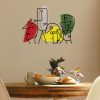 Stylish Decorative Metal Wall Accessory, 71 x 52 cm | Durable 1.20 mm Metal & 3 mm Wood | Perfect for Modern Home Decor & Unique Wall Art