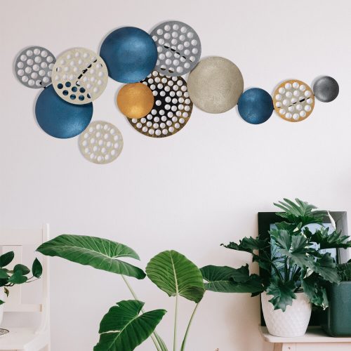 Hand-Painted Decorative Metal Wall Accessory, 90 x 8 x 42 cm | 100% Metal, 0.8 mm Thickness | Unique Color Variations for Stylish Home Decor
