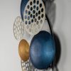 Hand-Painted Decorative Metal Wall Accessory, 90 x 8 x 42 cm | 100% Metal, 0.8 mm Thickness | Unique Color Variations for Stylish Home Decor