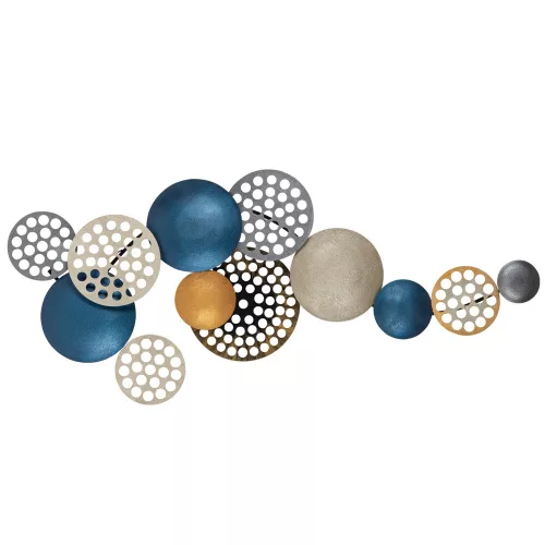 Hand-Painted Decorative Metal Wall Accessory, 90 x 8 x 42 cm | 100% Metal, 0.8 mm Thickness | Unique Color Variations for Stylish Home Decor