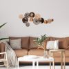Hand-Painted Decorative Metal Wall Accessory, 90 x 8 x 42 cm | 100% Metal, 0.8 mm Thickness | Unique Color Variations for Stylish Home Decor