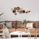 Hand-Painted Decorative Metal Wall Accessory, 90 x 8 x 42 cm | 100% Metal, 0.8 mm Thickness | Unique Color Variations for Stylish Home Decor