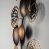 Hand-Painted Decorative Metal Wall Accessory, 90 x 8 x 42 cm | 100% Metal, 0.8 mm Thickness | Unique Color Variations for Stylish Home Decor