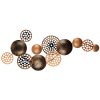 Hand-Painted Decorative Metal Wall Accessory, 90 x 8 x 42 cm | 100% Metal, 0.8 mm Thickness | Unique Color Variations for Stylish Home Decor