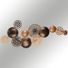 Hand-Painted Decorative Metal Wall Accessory, 90 x 8 x 42 cm | 100% Metal, 0.8 mm Thickness | Unique Color Variations for Stylish Home Decor