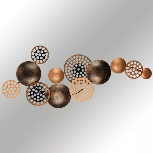 Hand-Painted Decorative Metal Wall Accessory, 90 x 8 x 42 cm | 100% Metal, 0.8 mm Thickness | Unique Color Variations for Stylish Home Decor