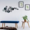 Hand-Painted Decorative Metal Wall Accessory, 90 x 8 x 42 cm | 100% Metal, 0.8 mm Thickness | Unique Color Variations for Stylish Home Decor