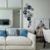 Hand-Painted Decorative Metal Wall Accessory, 90 x 8 x 42 cm | 100% Metal, 0.8 mm Thickness | Unique Color Variations for Stylish Home Decor