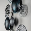 Hand-Painted Decorative Metal Wall Accessory, 90 x 8 x 42 cm | 100% Metal, 0.8 mm Thickness | Unique Color Variations for Stylish Home Decor