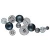 Hand-Painted Decorative Metal Wall Accessory, 90 x 8 x 42 cm | 100% Metal, 0.8 mm Thickness | Unique Color Variations for Stylish Home Decor