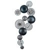 Hand-Painted Decorative Metal Wall Accessory, 90 x 8 x 42 cm | 100% Metal, 0.8 mm Thickness | Unique Color Variations for Stylish Home Decor
