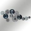 Hand-Painted Decorative Metal Wall Accessory, 90 x 8 x 42 cm | 100% Metal, 0.8 mm Thickness | Unique Color Variations for Stylish Home Decor