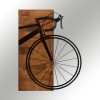 Elegant Decorative Wooden Wall Accessory, 45 x 58 cm | 100% Metal Frame (1.2 mm) & Solid Wood (3 cm) | Stylish Black & Walnut Design for Home Decor