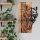 Elegant Decorative Wooden Wall Accessory, Black & Walnut, 37 x 57.5 cm | 100% Metal Frame (1.2 mm) & Solid Wood (3 cm) | Perfect for Modern Decor