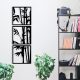 Stylish Black Decorative Metal Wall Accessory, 36 x 110 cm | 100% Metal, 1.2 mm Thickness | Perfect for Modern Home Decor & Unique Wall Art