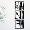 Stylish Black Decorative Metal Wall Accessory, 36 x 110 cm | 100% Metal, 1.2 mm Thickness | Perfect for Modern Home Decor & Unique Wall Art