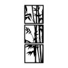 Stylish Black Decorative Metal Wall Accessory, 36 x 110 cm | 100% Metal, 1.2 mm Thickness | Perfect for Modern Home Decor & Unique Wall Art