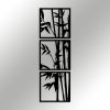 Stylish Black Decorative Metal Wall Accessory, 36 x 110 cm | 100% Metal, 1.2 mm Thickness | Perfect for Modern Home Decor & Unique Wall Art