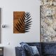 Elegant Decorative Wooden Wall Accessory, 50 x 58 cm | 100% Metal Frame (1.2 mm) & Solid Wood (3 cm) | Stylish Black & Walnut Design for Home Décor