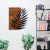 Elegant Decorative Wooden Wall Accessory, 50 x 58 cm | 100% Metal Frame (1.2 mm) & Solid Wood (3 cm) | Stylish Black & Walnut Design for Home Décor