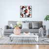 Hand-Painted Decorative Metal Wall Accessory, 55 x 55 cm, 100% Metal (0.8 mm) | Unique Color Variations for Stylish Home Decor | Elegant & Durable