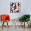 Hand-Painted Decorative Metal Wall Accessory, 55 x 55 cm, 100% Metal (0.8 mm) | Unique Color Variations for Stylish Home Decor | Elegant & Durable