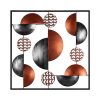 Hand-Painted Decorative Metal Wall Accessory, 55 x 55 cm, 100% Metal (0.8 mm) | Unique Color Variations for Stylish Home Decor | Elegant & Durable