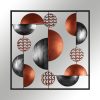 Hand-Painted Decorative Metal Wall Accessory, 55 x 55 cm, 100% Metal (0.8 mm) | Unique Color Variations for Stylish Home Decor | Elegant & Durable