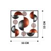 Hand-Painted Decorative Metal Wall Accessory, 55 x 55 cm, 100% Metal (0.8 mm) | Unique Color Variations for Stylish Home Decor | Elegant & Durable