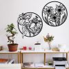 Stylish Black Decorative Metal Wall Accessory, 100 x 50 cm | 100% Metal, 1.2mm Thickness | Perfect for Modern Home Decor & Office Spaces