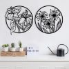 Stylish Black Decorative Metal Wall Accessory, 100 x 50 cm | 100% Metal, 1.2mm Thickness | Perfect for Modern Home Decor & Office Spaces