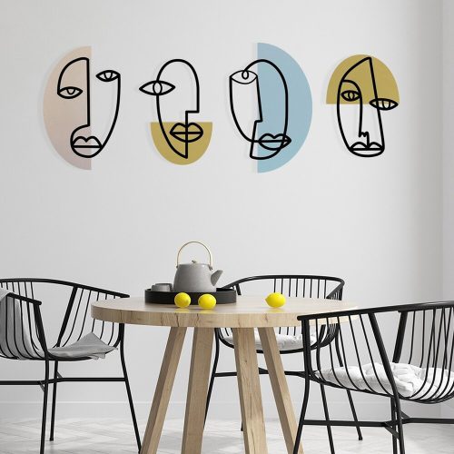 Stylish Decorative Metal Wall Accessory, 159 x 58 cm | Durable 1.20 mm Metal & 3 mm Wood | Perfect for Modern Home Decor & Office Spaces