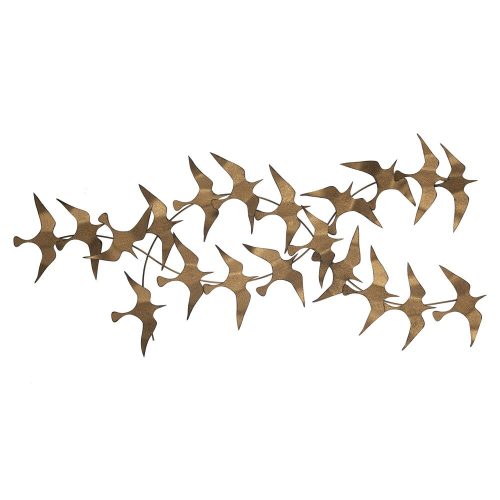 Hand-Painted Decorative Metal Wall Accessory, 112 x 11 x 50 cm | 100% Metal, 0.8 mm Thick | Unique Art Piece for Home Decor, Vivid Colors & Textures