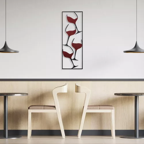 Hand-Painted Decorative Metal Accessory, 32 x 5 x 90 cm | 100% Metal, 0.8 mm Thickness | Unique Color Variations for Stylish Home Décor