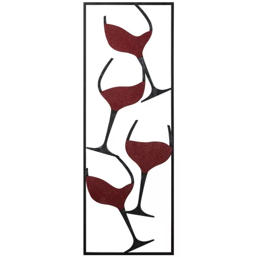 Hand-Painted Decorative Metal Accessory, 32 x 5 x 90 cm | 100% Metal, 0.8 mm Thickness | Unique Color Variations for Stylish Home Décor