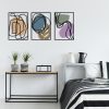 Stylish Decorative Metal Wall Accessory, 129 x 54 cm | Durable 1.20 mm Metal & 3 mm Wood | Perfect for Modern Home Decor & Office Spaces