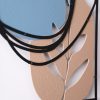 Stylish Decorative Metal Wall Accessory, 129 x 54 cm | Durable 1.20 mm Metal & 3 mm Wood | Perfect for Modern Home Decor & Office Spaces