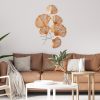 Hand-Painted Decorative Metal Wall Accessory, 75 x 5 x 100 cm | 100% Metal, 0.8 mm Thickness | Unique Art Piece for Home Decor, Vivid Colors & Textures