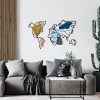 Stylish Decorative Metal Wall Accessory, 138.5 x 89 cm | Durable 1.20 mm Metal & 3 mm Wood | Perfect for Modern Home Decor & Office Spaces
