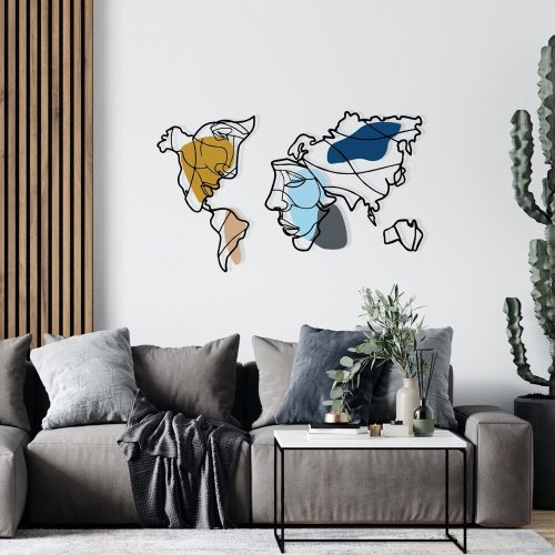 Stylish Decorative Metal Wall Accessory, 138.5 x 89 cm | Durable 1.20 mm Metal & 3 mm Wood | Perfect for Modern Home Decor & Office Spaces