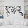 Stylish Black Decorative Metal Wall Accessory, 140 x 80 cm | 100% Metal, 1.2mm Thickness | Perfect for Modern Home Decor & Art Display