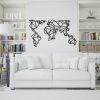 Stylish Black Decorative Metal Wall Accessory, 140 x 80 cm | 100% Metal, 1.2mm Thickness | Perfect for Modern Home Decor & Art Display