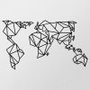 Stylish Black Decorative Metal Wall Accessory, 140 x 80 cm | 100% Metal, 1.2mm Thickness | Perfect for Modern Home Decor & Art Display